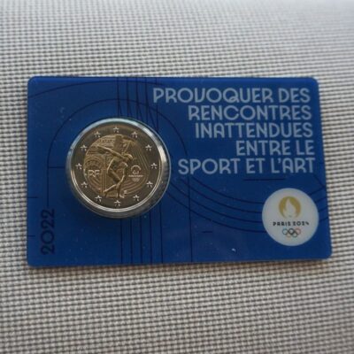 2022 (FR) - Olympic Games, Paris 2024 (Coincard, blue)