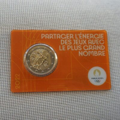 2022 (FR) - Olympic Games, Paris 2024 (Coincard, orange )
