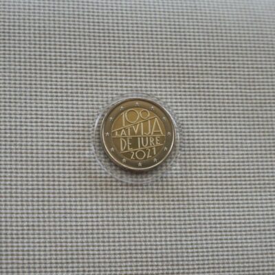 2021  (LV) - The 100th anniversary of de jure recognition of the Republic of Latvia (UNC)