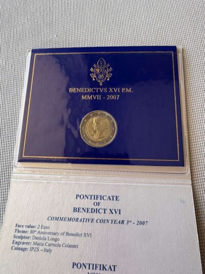 2007 (VA) - 80th birthday of His Holiness Pope Benedict XVI (Coincard) - Image 5