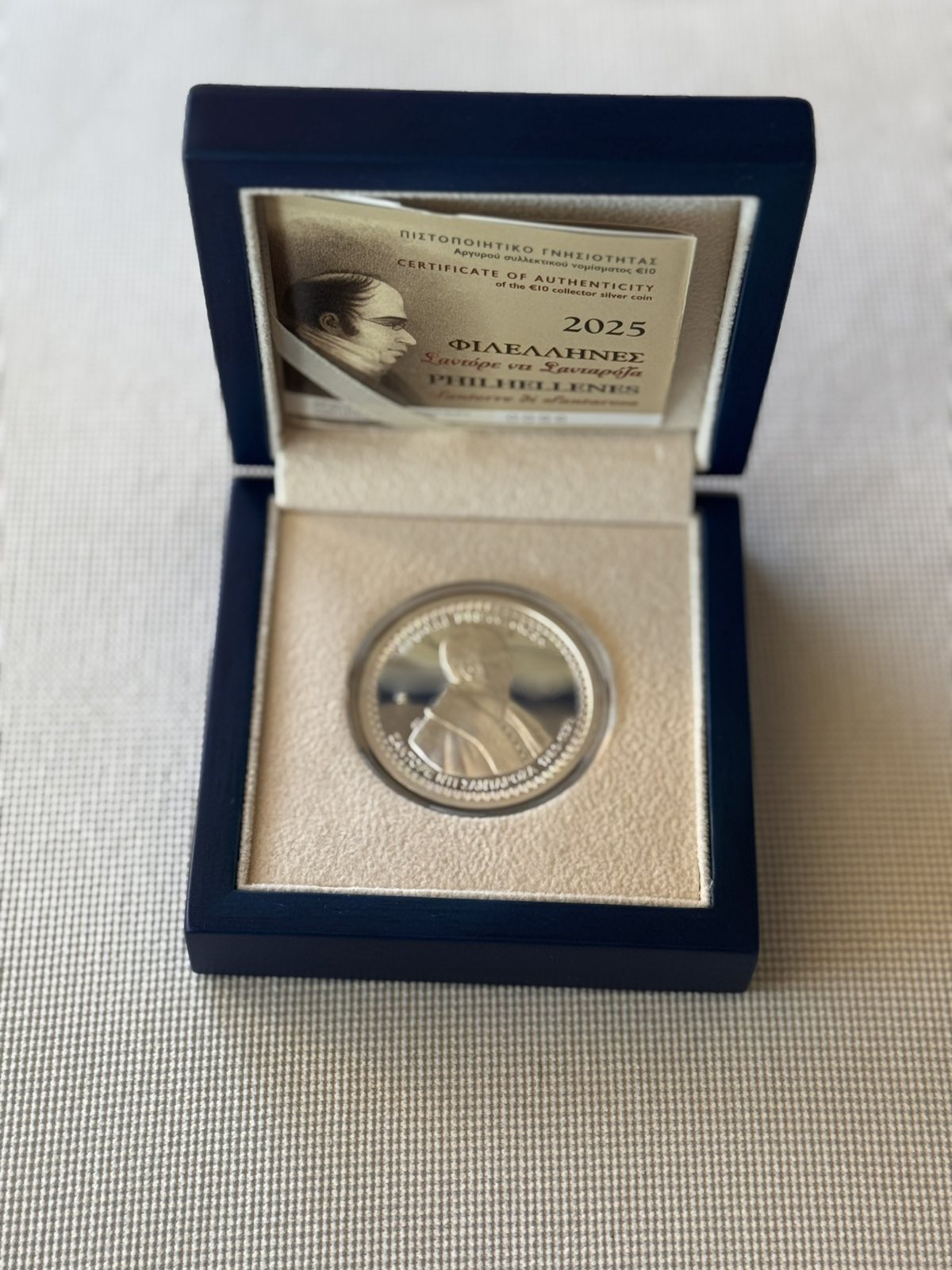 GREECE SILVER COIN 2025 10 euro Santaroza