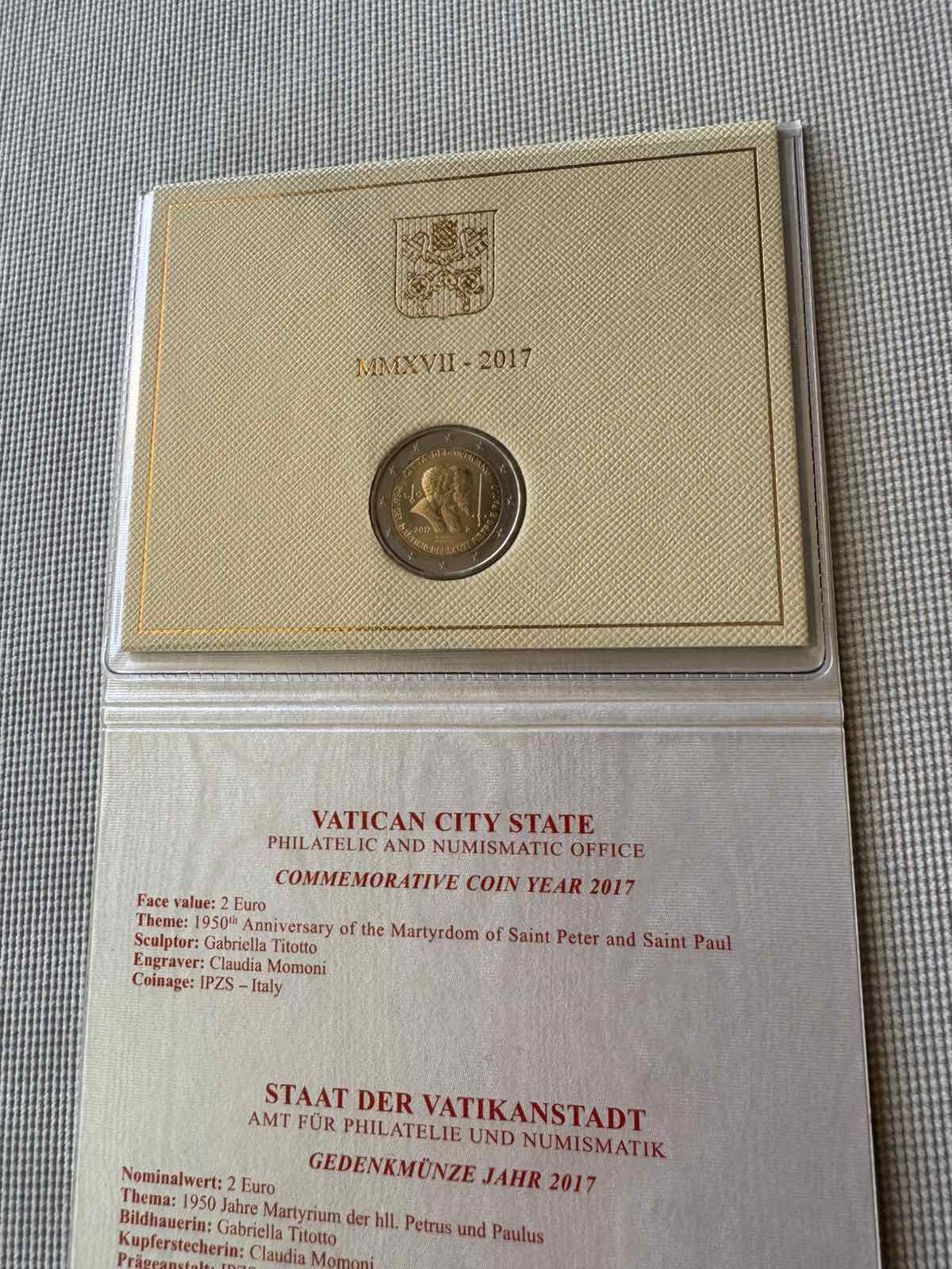 2017 (VA) - 1950th anniversary of the martyrdom of Saint Peter and Saint Paul (Coincard) - Image 3