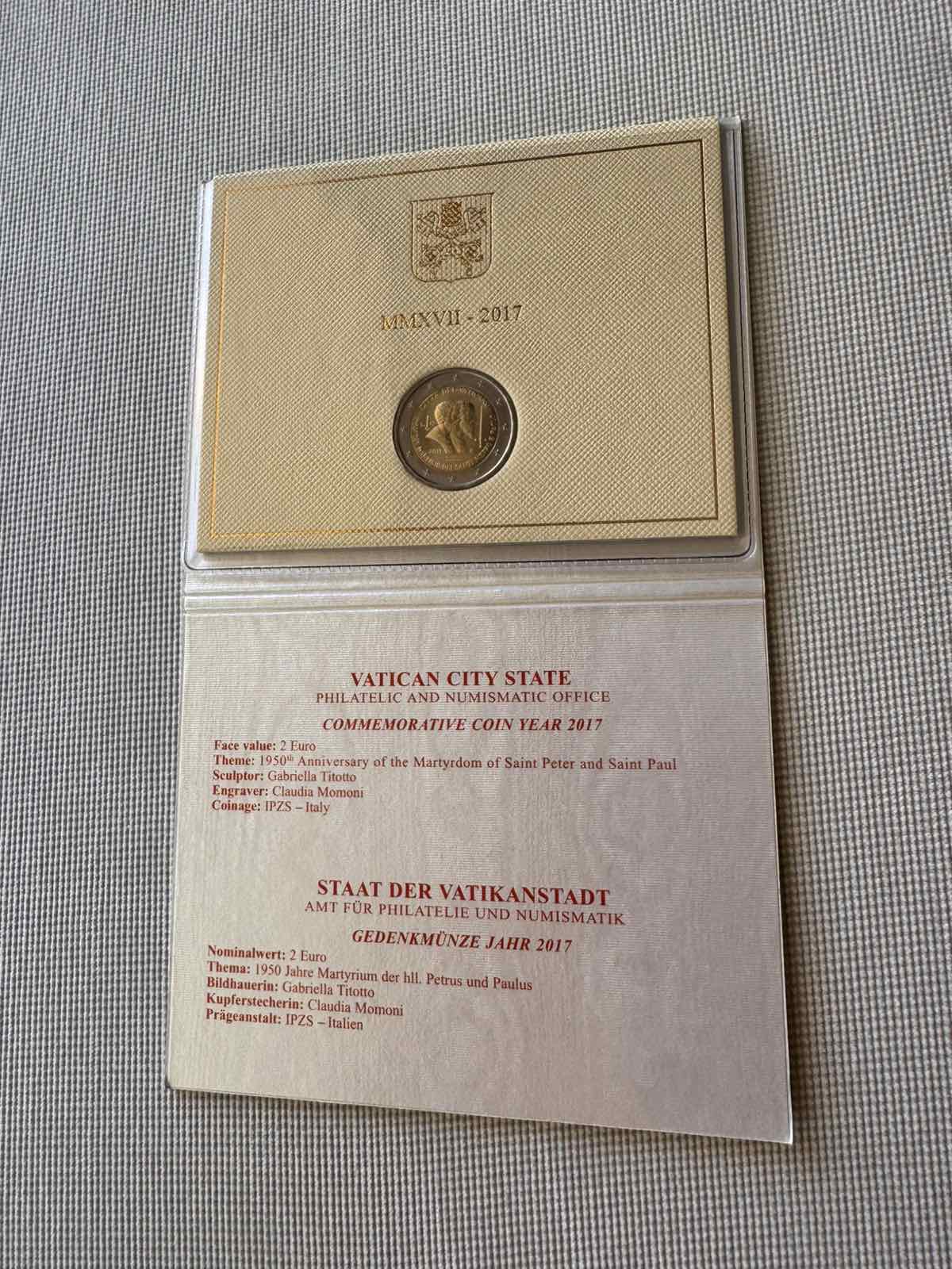 2017 (VA) - 1950th anniversary of the martyrdom of Saint Peter and Saint Paul (Coincard)