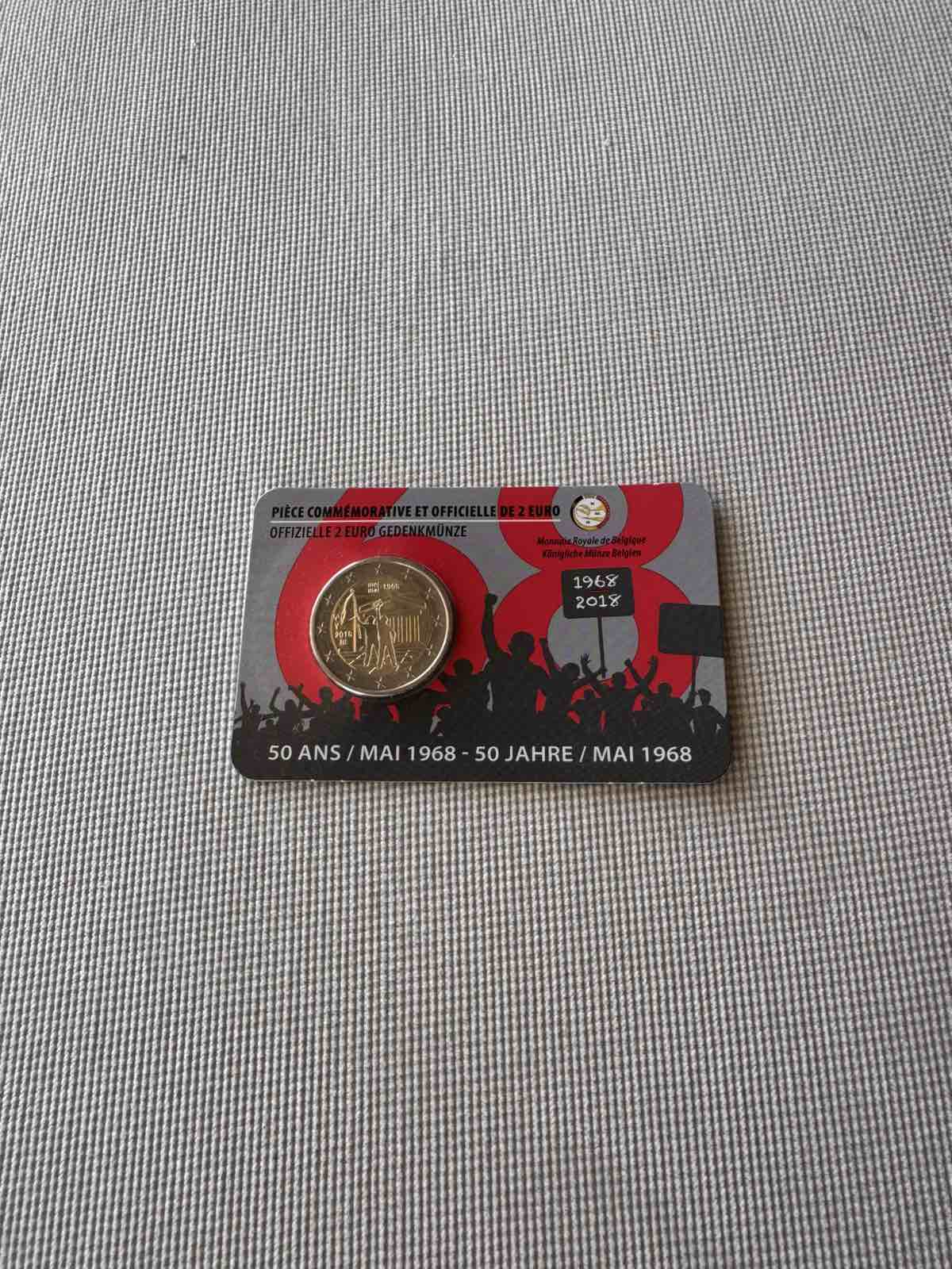 2018 (BE) - The 50th Anniversary of May 1968 Events in Belgium (COINCARD) FR