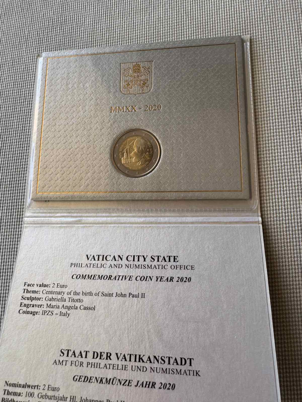 2020 (VA) - 100th Anniversary of the Birth of Pope John Paul II (Coincard) - Image 3