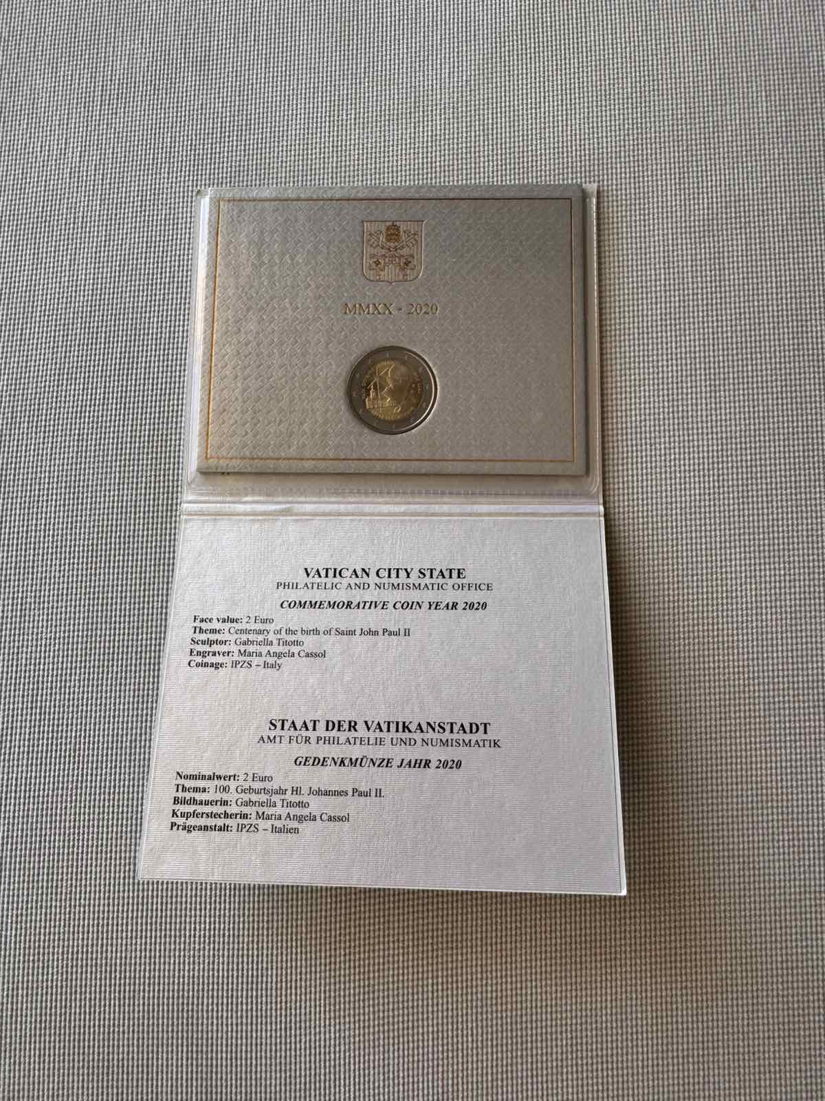 2020 (VA) - 100th Anniversary of the Birth of Pope John Paul II (Coincard)