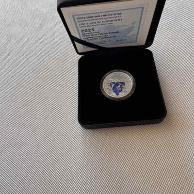 Greece Silver Coins 6 euro 2025 Glaciers