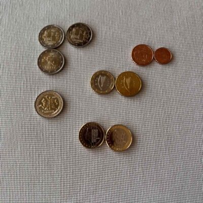 SET UNC COINS Andorra, Estonia , Ireland, Lithuania and Nederlands