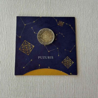 2024 (LV) - »Puzuris« - a Latvian winter solstice ornament  (Coincard)
