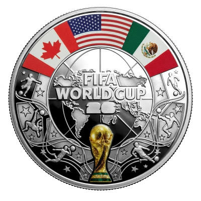 Kazakhstan - 100 Tenge - FIFA World Cup 2026 - Kazakhstan - Silver - Proof - 2026