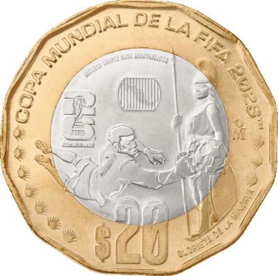 Mexico - 20 Peso - FIFA World Cup 2026 - Mexico Guadalajara - Copper/Nickel - Proof - 2026