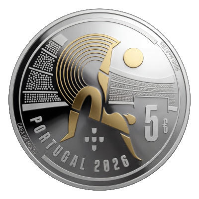 Portugal - 5 Euro - FIFA World Cup 2026 - Portugal - Silver - Proof - 2026