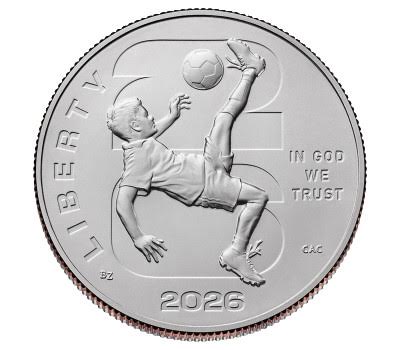 United States - 0.50 Dollar - FIFA World Cup 2026 Copper Nickel unc - Copper/Nickel - Unc - 2026 *70